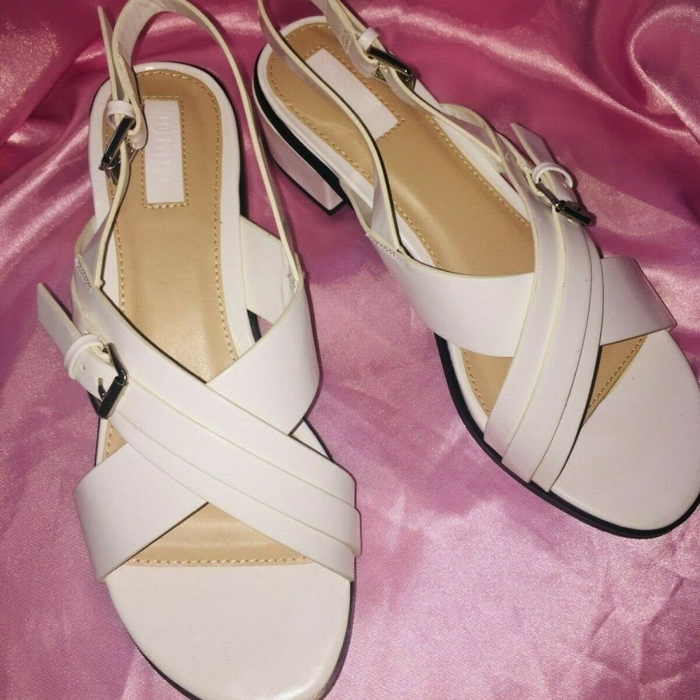 Forever 21 Criss Cross Flat Wedge Sandals 7.5